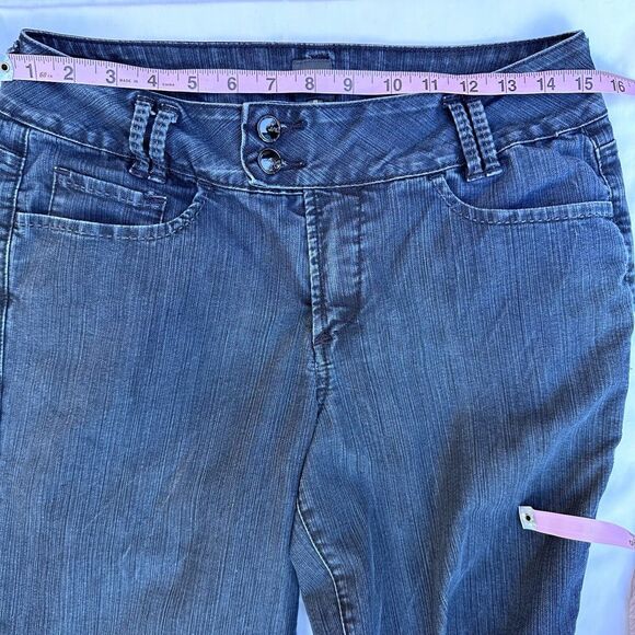 JAG Jeans Womens Size 8 Blue Wide Leg Stretch Denim Trouser Jeans Palazzo - Picture 5 of 10